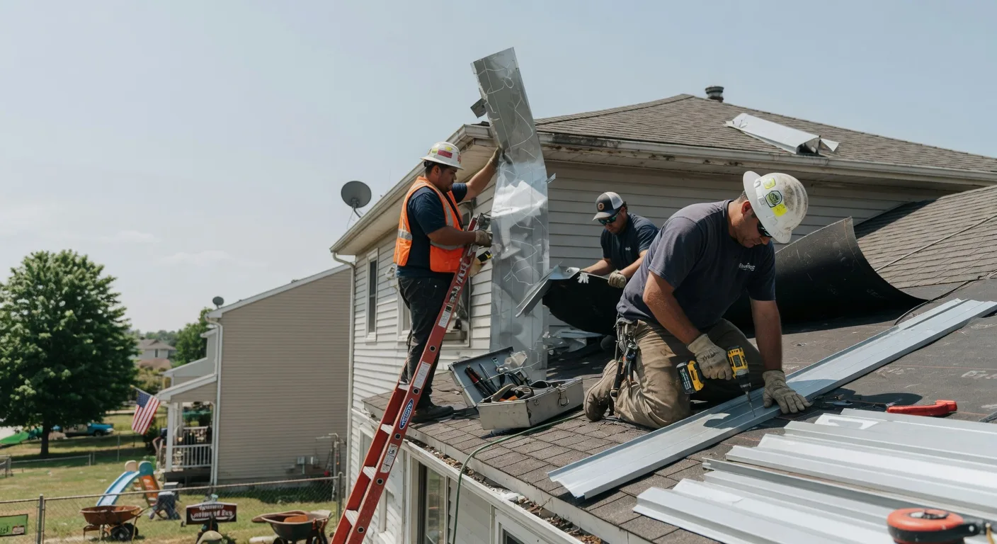 Storm Damage Metal Roof Repair in Little Sioux, IA